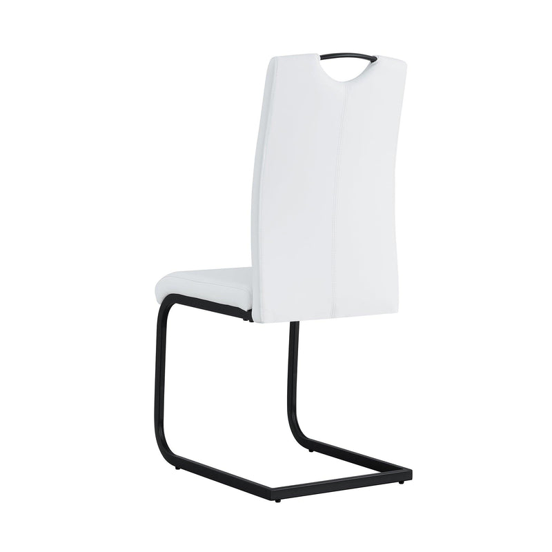 Dining chairs set of 2, White PU ChairModern kitchen chair with metal leg - Urban Living Furniture (Los Angeles, CA)