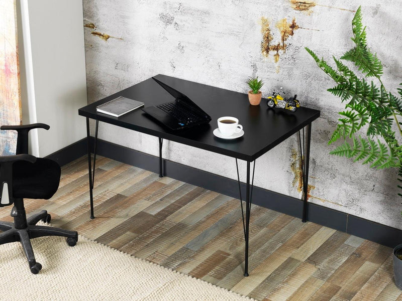 Furnish Home Store Soler 4 Metal Legs 47" Wooden Top Writing and Computer  Desk for Home Office, Black - Urban Living Furniture (Los Angeles, CA)