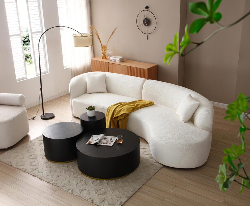 Set of 3 Round Coffee Table side Table End Table for Living Room Fully Assembled - Urban Living Furniture (Los Angeles, CA)