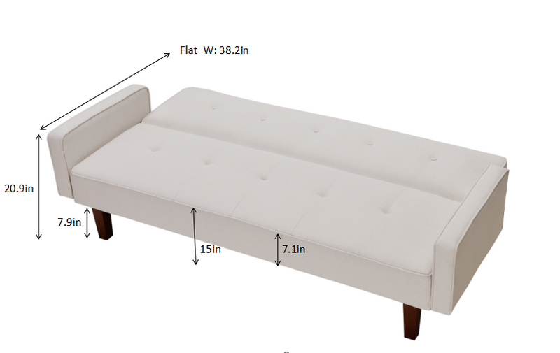 8170  Beige Sofa Bed