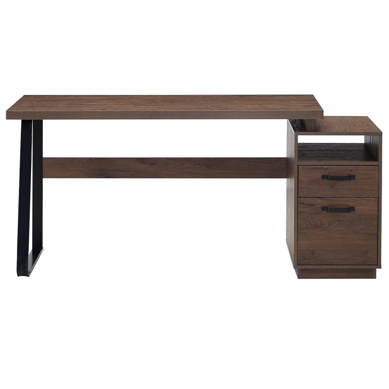 Home Office Computer Desk with Drawers/Hanging Letter-size Files, 65 inch Writing Study Table with Drawers - Urban Living Furniture (Los Angeles, CA)