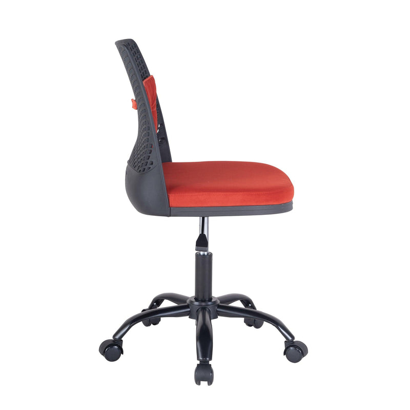 Office Task Desk Chair Swivel Home Comfort Chairs,Adjustable Height with ample lumbar support,Black+Red - Urban Living Furniture (Los Angeles, CA)