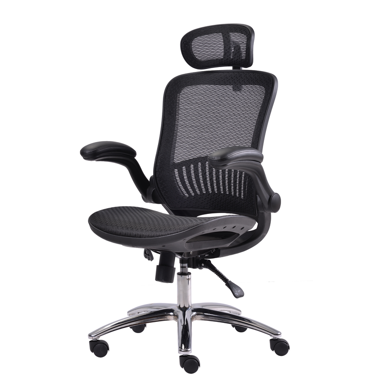 Office Chair - Ergonomic Mesh Chair Computer Chair Home Executive Desk Chair Comfortable Reclining Swivel Chair High Back with Wheels and Adjustable Headrest for Teens/Adults (Black) - Urban Living Furniture (Los Angeles, CA)