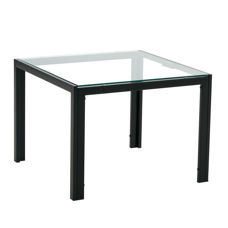 Coffee Table Set of 2, SquareModern Table with Tempered Glass Finish for Living Room,Transparent - Urban Living Furniture (Los Angeles, CA)