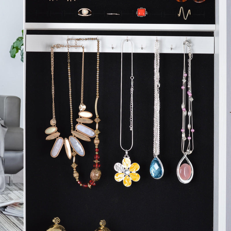 Full Mirror JewelryStorage Cabinet With with Slide Rail Can Be Hung On The Door Or Wall - Urban Living Furniture (Los Angeles, CA)