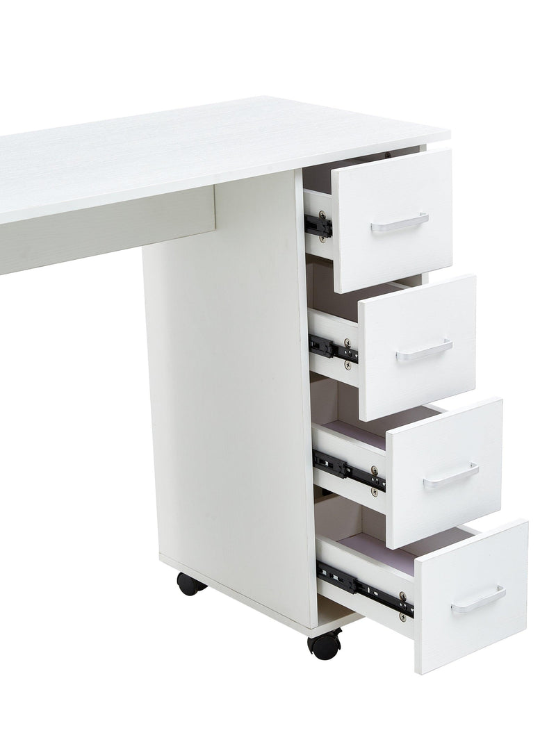 Home Office Computer Desk Table with Drawers White 41.73‘’L 17.72''W 31.5''H - Urban Living Furniture (Los Angeles, CA)