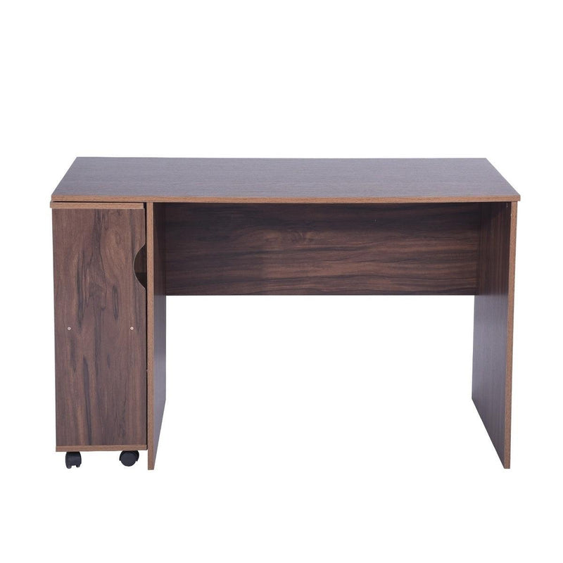 47.4" L Computer Desk with movable bookcase, brown - Urban Living Furniture (Los Angeles, CA)