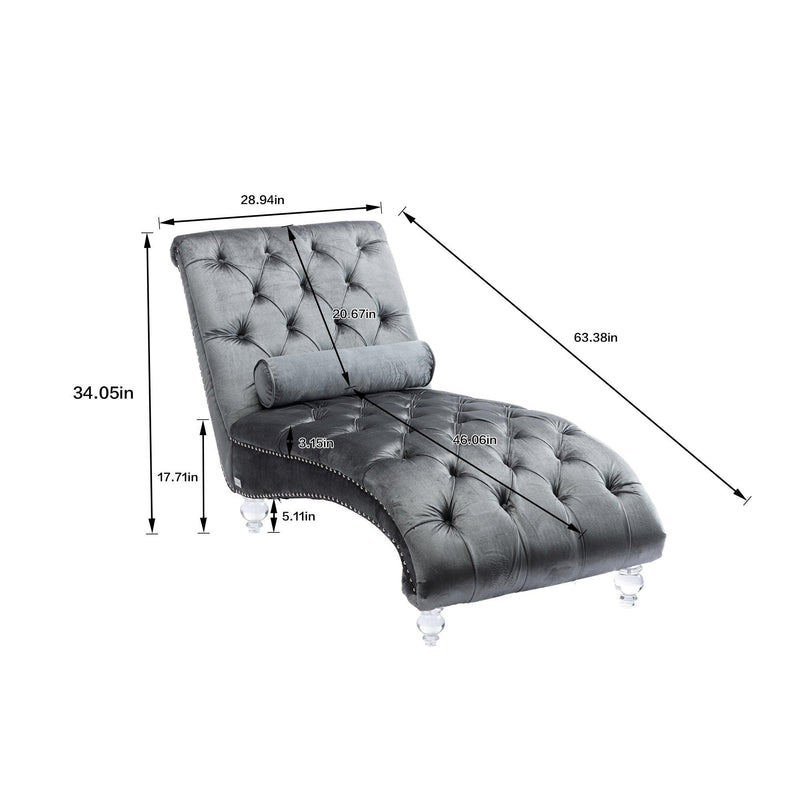 Leisure concubine sofa  with  acrylic  feet - Urban Living Furniture (Los Angeles, CA)