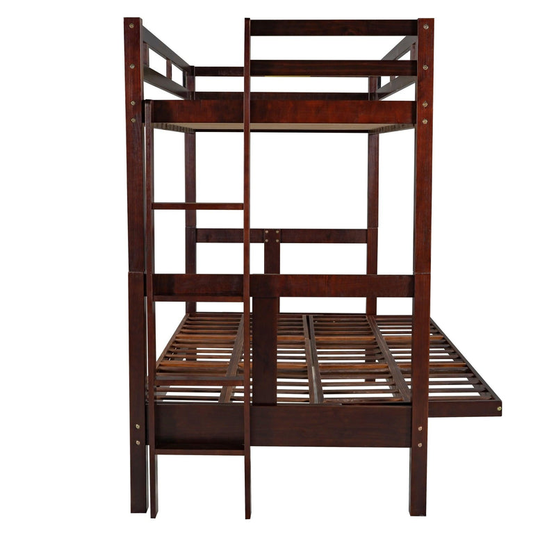 Twin over Full Convertible Bunk Bed - Espresso - Urban Living Furniture (Los Angeles, CA)