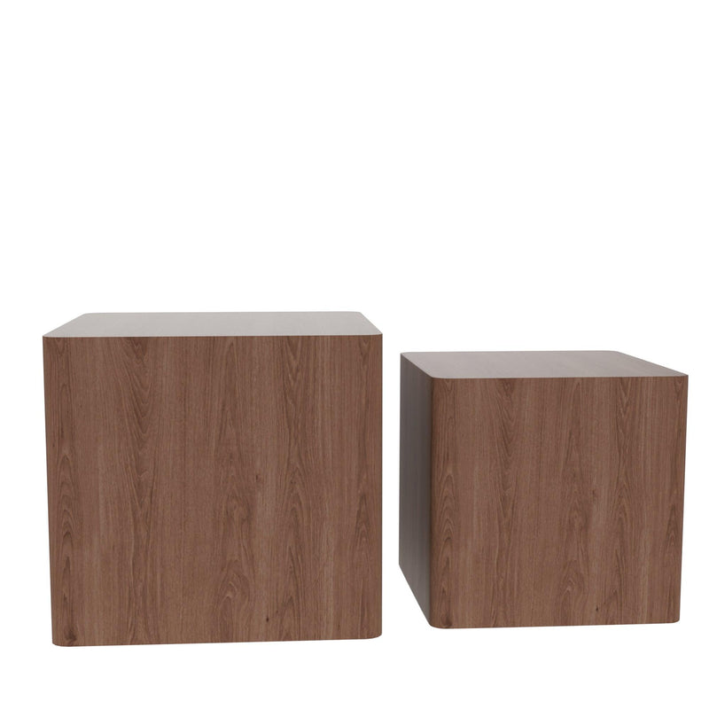 MDF Nesting table/side table/coffee table/end table for living room,office,bedroom Walnut，set of 2 - Urban Living Furniture (Los Angeles, CA)