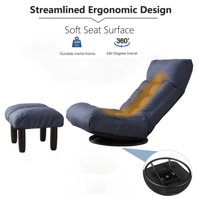 floor chair single sofa reclining chair Japanese chair lazy sofa tatami balcony reclining chair leisure sofa adjustable chair - Urban Living Furniture (Los Angeles, CA)