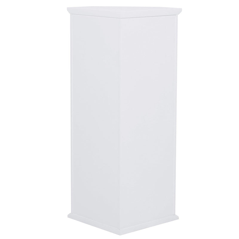 Freestanding Bathroom Cabinet with Glass Door, CornerStorage Cabinet for Bathroom, Living Room and Kitchen, MDF Board with Painted Finish, White - Urban Living Furniture (Los Angeles, CA)