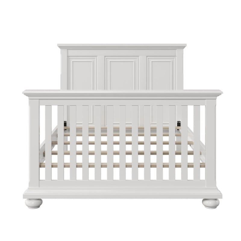 3 Pieces Nursery Sets Traditional Farmhouse Style Full Bed + Nightstand +Dresser,White - Urban Living Furniture (Los Angeles, CA)