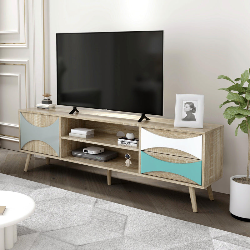 TV Stand withStorage Cabinet and Shelves, TV Console Table for Living Room - Urban Living Furniture (Los Angeles, CA)