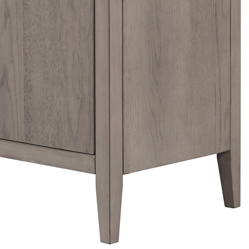 Storage Cabinet Sideboard Wooden Cabinet with 3 Metal handles and 3 Doors for Hallway, Entryway, Living Room, Bedroom, Adjustable Shelf