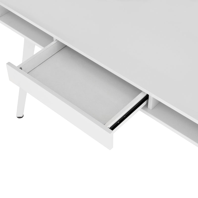 Techni Mobili Study Computer Desk withStorage & Magnetic Dry Erase White Board, White - Urban Living Furniture (Los Angeles, CA)