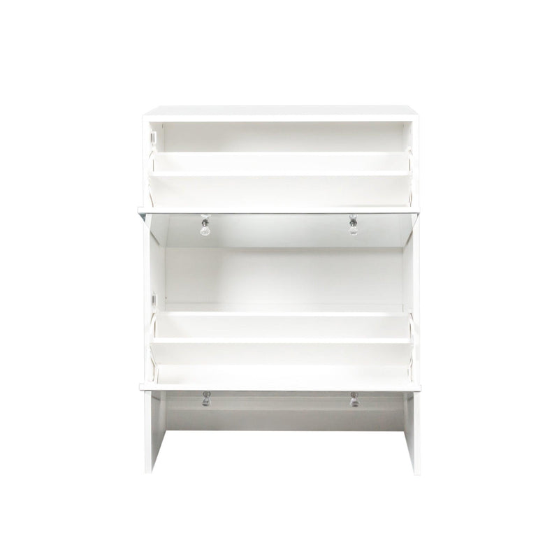 Shoe Cabinet with mirror, 2-TiersShoeStorage Cabinet with Doors for Entryway - Urban Living Furniture (Los Angeles, CA)