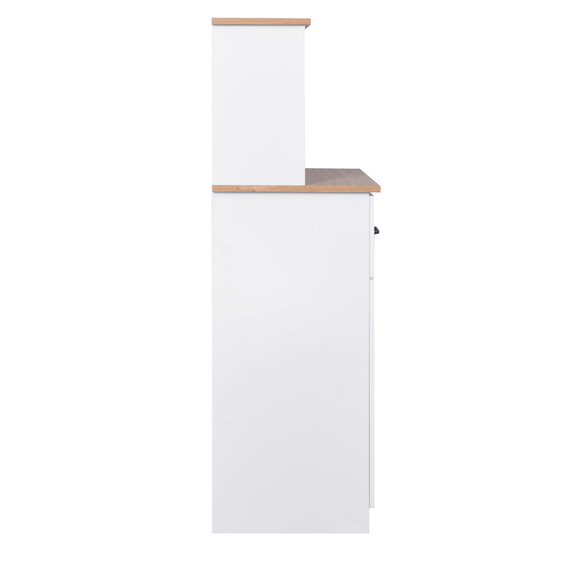 Wooden Kitchen Cabinet White PantryStorage Microwave Cabinet withStorage Drawer - Urban Living Furniture (Los Angeles, CA)