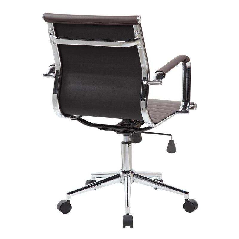 Techni MobiliModern Medium Back Executive Office Chair, Chocolate - Urban Living Furniture (Los Angeles, CA)