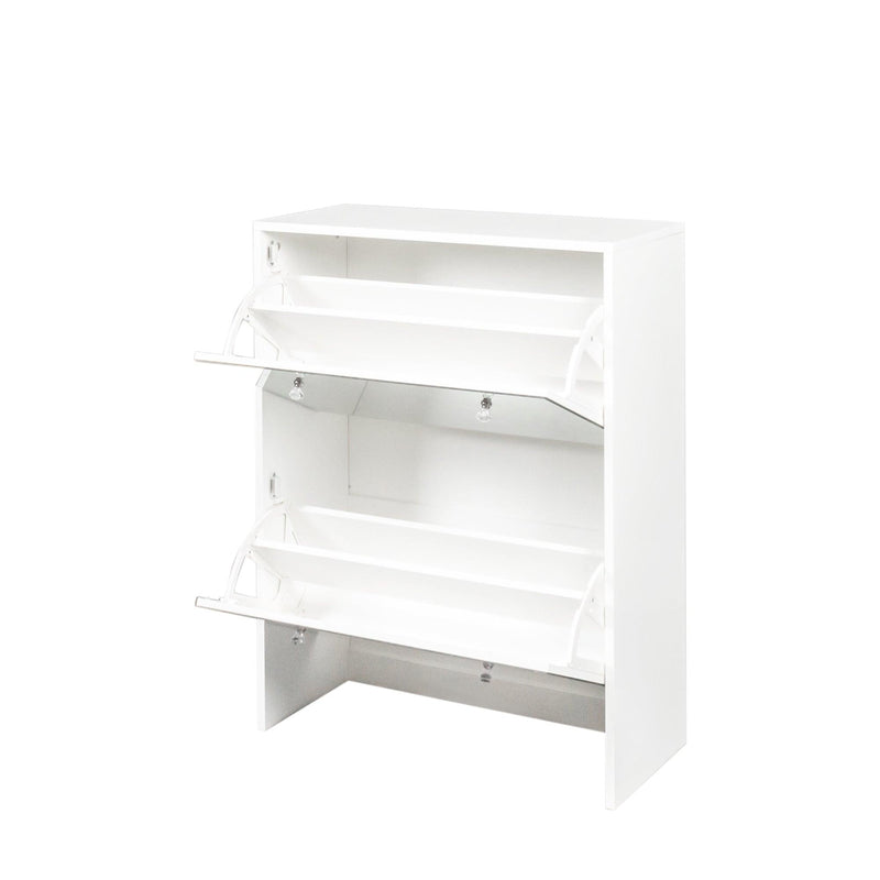 Shoe Cabinet with mirror, 2-TiersShoeStorage Cabinet with Doors for Entryway - Urban Living Furniture (Los Angeles, CA)