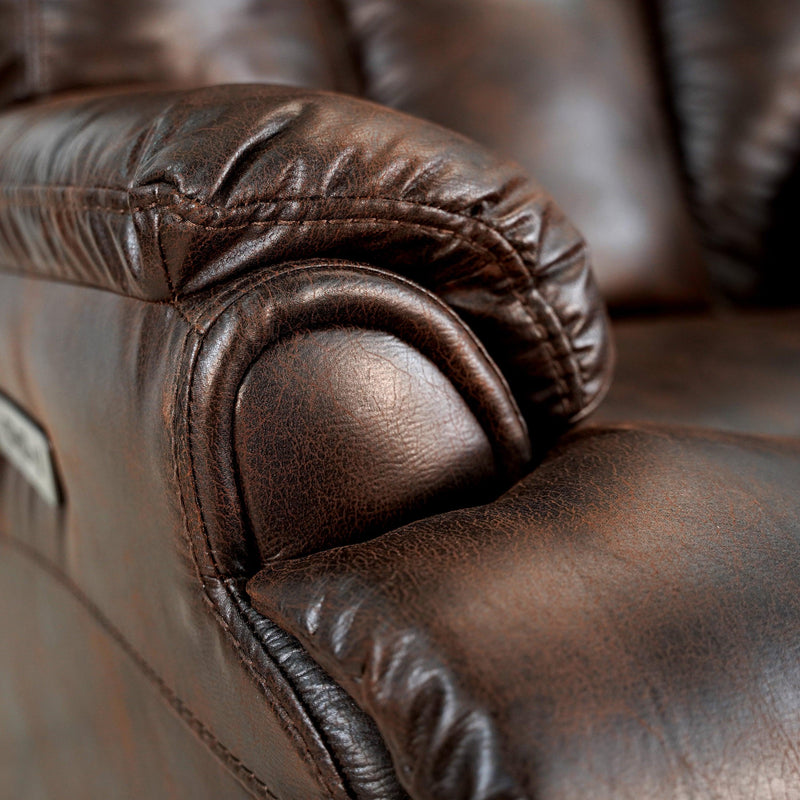 Leather Gel Zero Gravity Brown 37.5W” Width Power Recliner with Power Headrest ( Sofa ) - Urban Living Furniture (Los Angeles, CA)