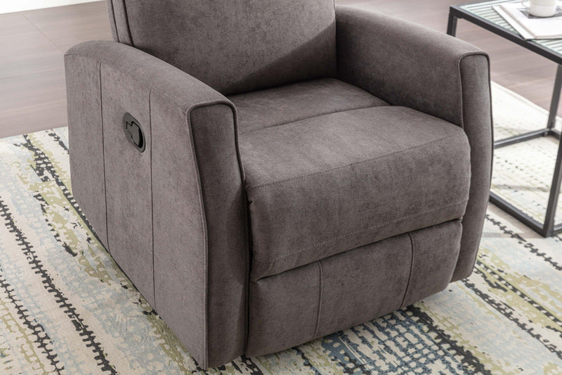 Minimalism Style Manual Recliner, Classic Single Chair, Small Sofa for Living Room&Bed Room, Dark Grey - Urban Living Furniture (Los Angeles, CA)