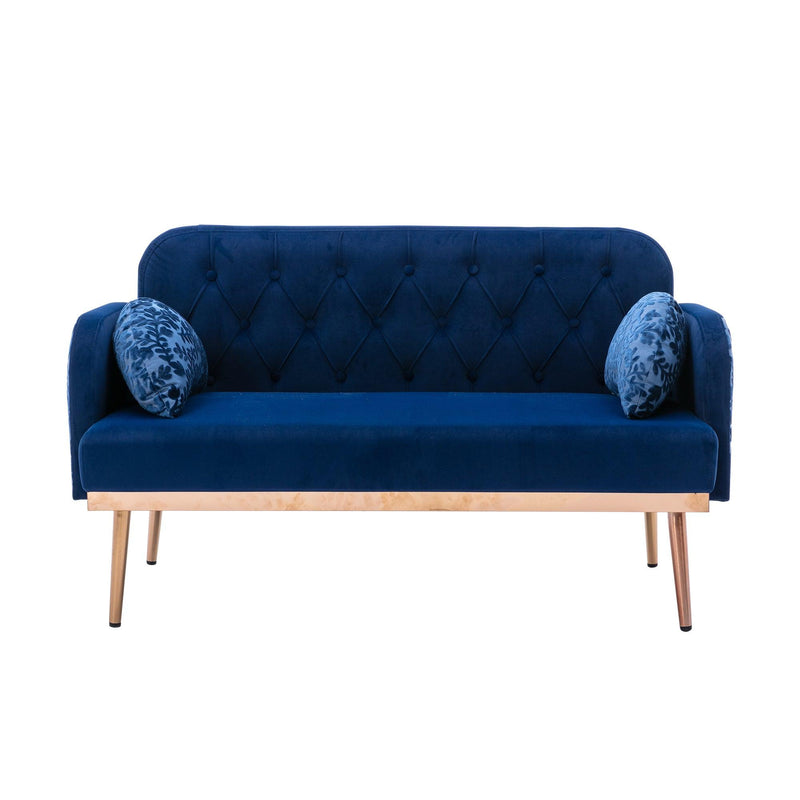 Velvet  Sofa , Accent sofa .loveseat sofa with metal feet - Urban Living Furniture (Los Angeles, CA)