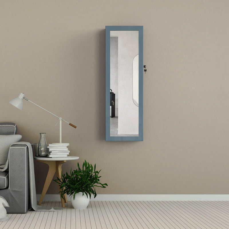 Fashion Simple JewelryStorage Mirror Cabinet With LED Lights Can Be Hung On The Door Or Wall - Urban Living Furniture (Los Angeles, CA)