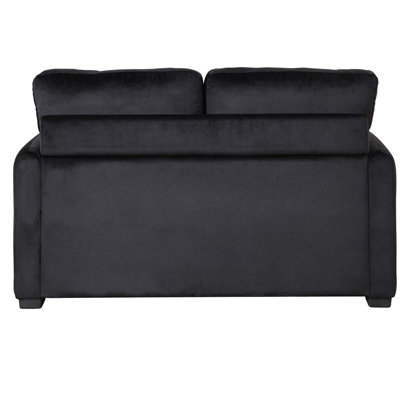 Pull Out Sofa Bed with USB Charging Port and 3-pin Plug,Sleeper Sofa Bed with Twin Size Mattress Pad,Loveseat Sleeper for Living Room,Small Apartment, Black - Urban Living Furniture (Los Angeles, CA)