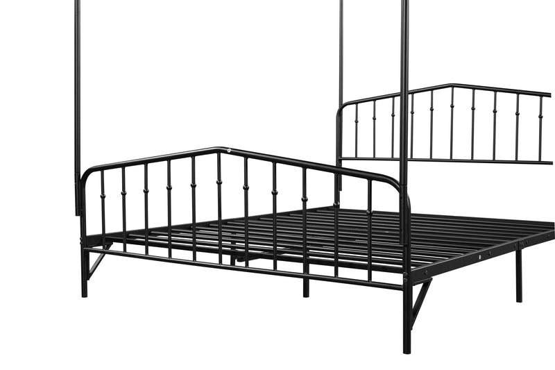 Detachable Queen Anti-Noise Metal Canopy Bed - Urban Living Furniture (Los Angeles, CA)