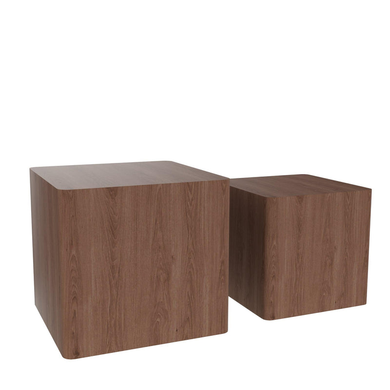 MDF Nesting table/side table/coffee table/end table for living room,office,bedroom Walnut，set of 2 - Urban Living Furniture (Los Angeles, CA)