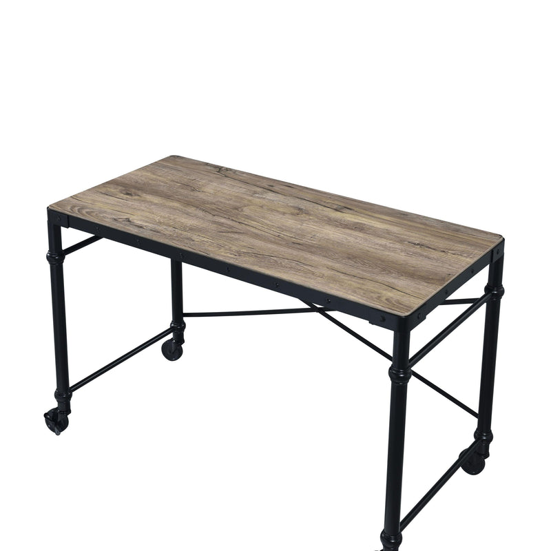 ACME Oklarth Writing Desk in Rustic Oak & Black Finish OF00103 - Urban Living Furniture (Los Angeles, CA)