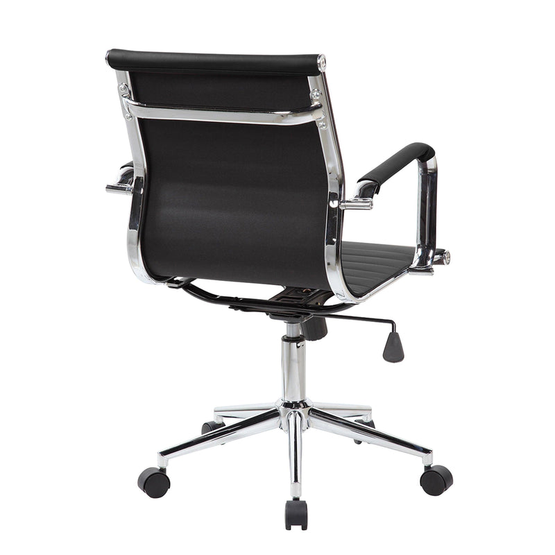 Techni MobiliModern Medium Back Executive Office Chair, Black - Urban Living Furniture (Los Angeles, CA)