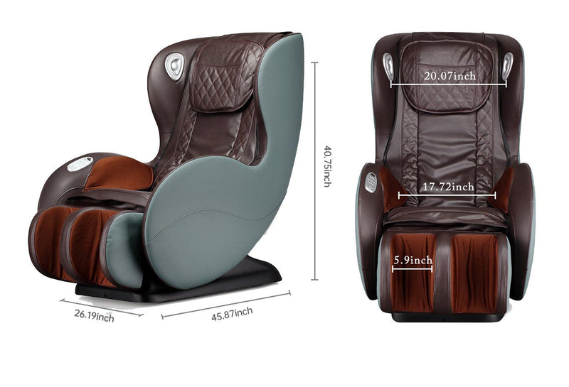Massage Chairs SL Track Full Body and Recliner, Shiatsu Recliner, Massage Chair with Bluetooth Speaker-Green