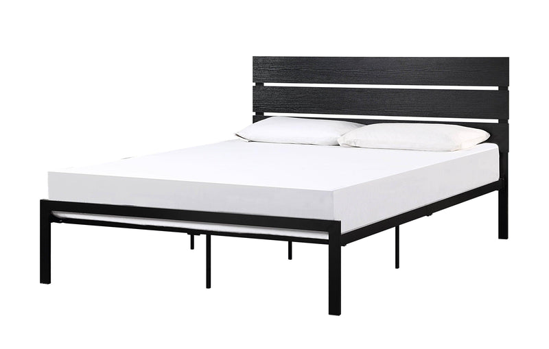 Black Metal Frame Queen Size Bed 1pc - Urban Living Furniture (Los Angeles, CA)