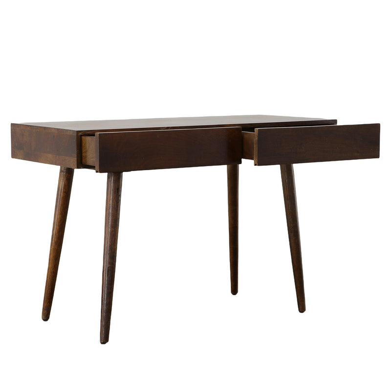 ManWood Writing Desk with Two Drawers and Tapered Legs, Brown - Urban Living Furniture (Los Angeles, CA)