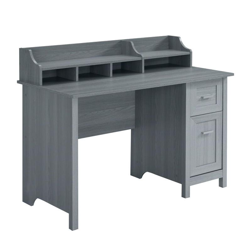 Techni Mobili Classic Office Desk withStorage, Grey - Urban Living Furniture (Los Angeles, CA)