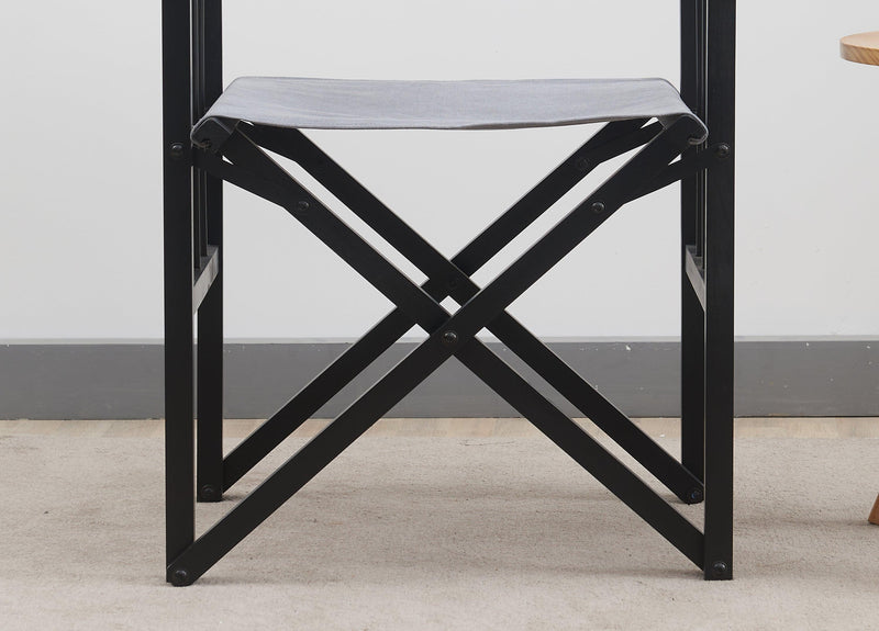 Folding beach chair High quality outdoor camping chairModern comfortable leisure folding chair（dark grey）
