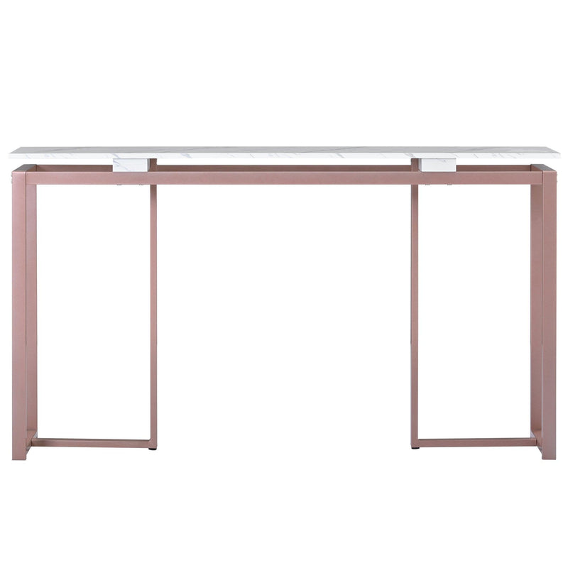 63''Modern Console Table, Extra Long Entryway Table with Metal Frame for Entryway, Hallway, Living Room, Foyer, Corridor, Office - Urban Living Furniture (Los Angeles, CA)