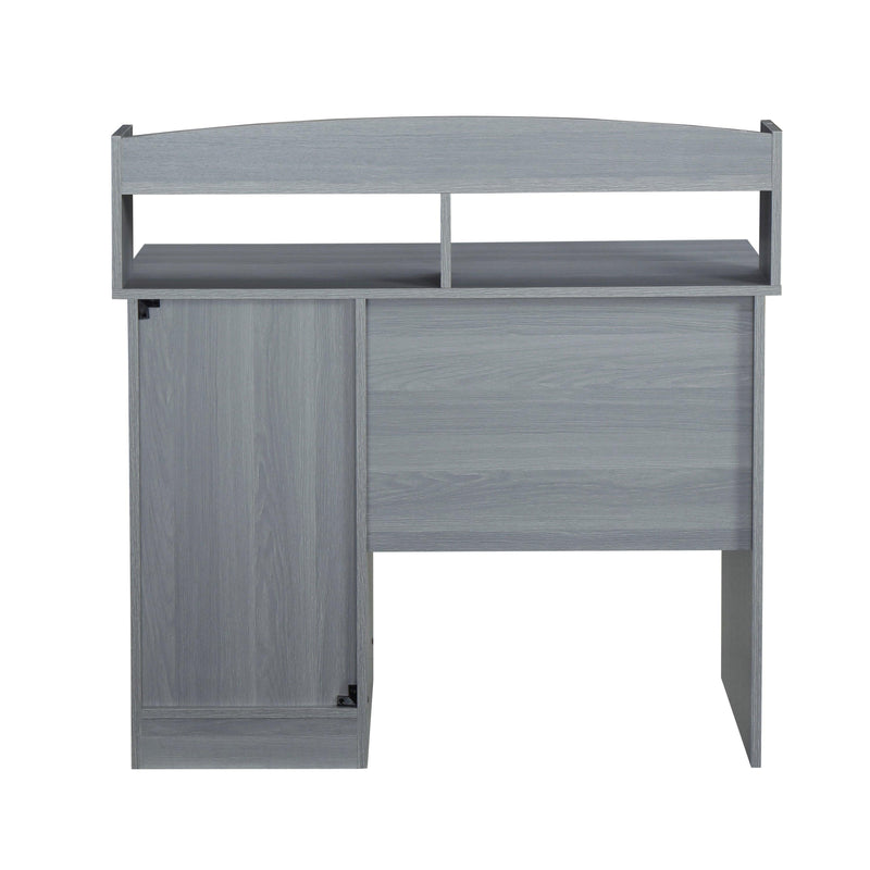 Techni MobiliModern Office Desk with Hutch, Grey - Urban Living Furniture (Los Angeles, CA)