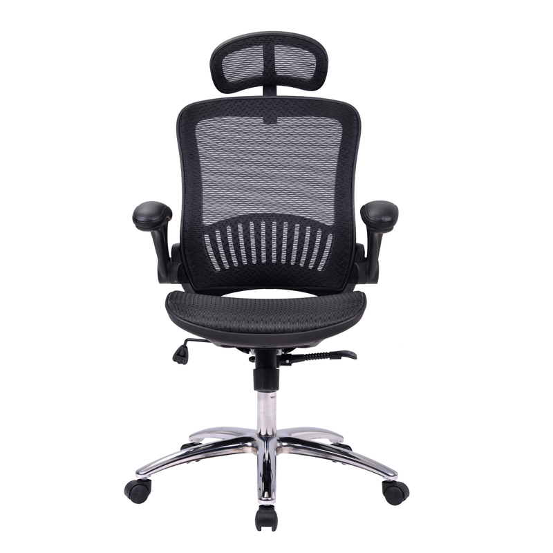 Office Chair - Ergonomic Mesh Chair Computer Chair Home Executive Desk Chair Comfortable Reclining Swivel Chair High Back with Wheels and Adjustable Headrest for Teens/Adults (Black) - Urban Living Furniture (Los Angeles, CA)