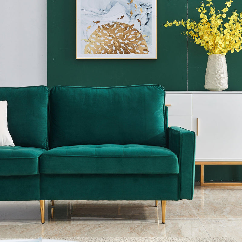 Modern Velvet  fabric sofa 71" - Emerald - Urban Living Furniture (Los Angeles, CA)