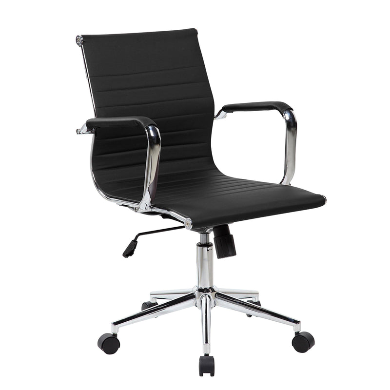 Techni MobiliModern Medium Back Executive Office Chair, Black - Urban Living Furniture (Los Angeles, CA)