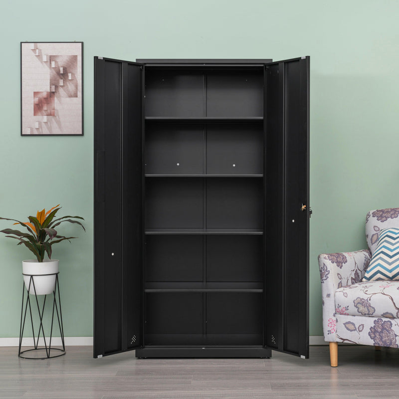 HighStorage Cabinet with 2 Doors and 4 Partitions to Separate 5Storage Spaces, Home/ Office Design - Urban Living Furniture (Los Angeles, CA)