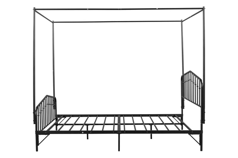 Detachable Queen Anti-Noise Metal Canopy Bed - Urban Living Furniture (Los Angeles, CA)