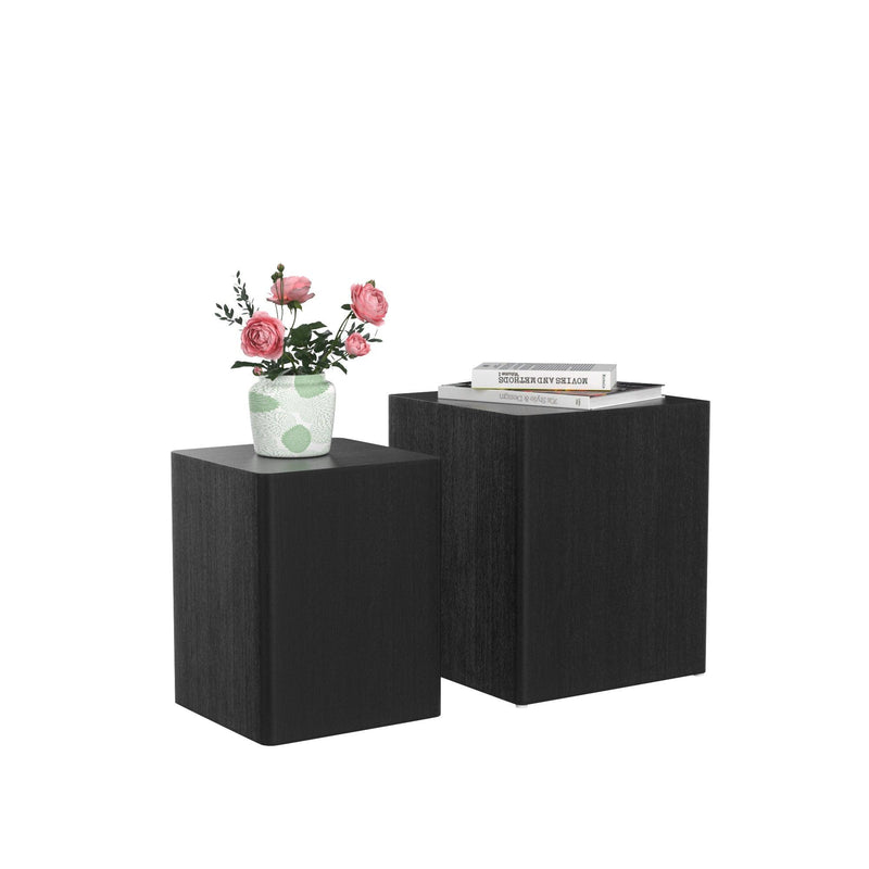 Upgrade MDF Nesting table/side table/coffee table/end table for living room,office,bedroom ，Black Oak, set of 2 - Urban Living Furniture (Los Angeles, CA)