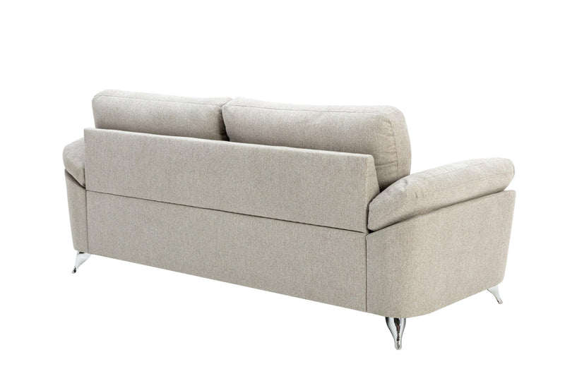 Contemporary Living Room 1pc Gray Color Sofa with Metal Legs Plywood Casual Style Furniture - Urban Living Furniture (Los Angeles, CA)