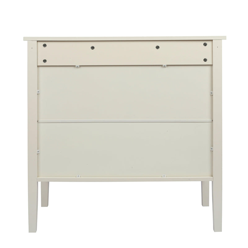 2 Door Wooden Cabinets, Off-white Wood Cabinet Vintage  Style Sideboard for Living Room Dining Room Office - Urban Living Furniture (Los Angeles, CA)