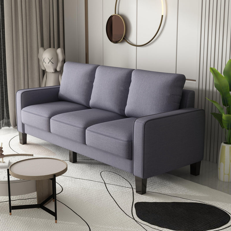 Modern Living Room Furniture Sofa in Dark Grey Fabric 2+3 Seat - Urban Living Furniture (Los Angeles, CA)