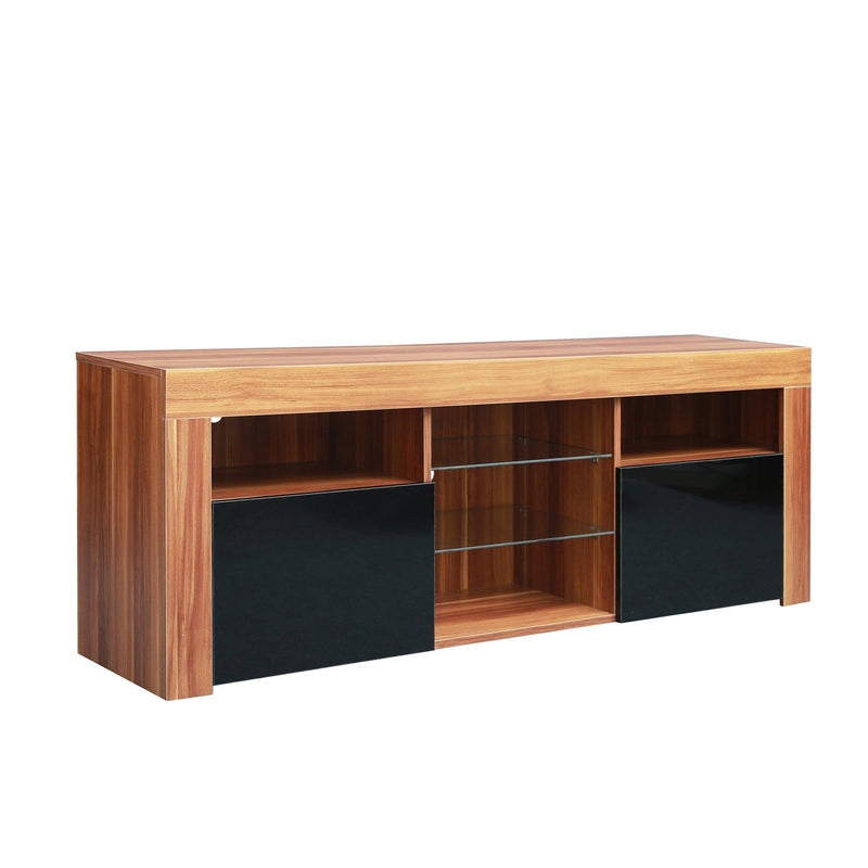 145Modern 57" TV Stand Matte Body High Gloss Fronts with 16 Color LEDs - Urban Living Furniture (Los Angeles, CA)